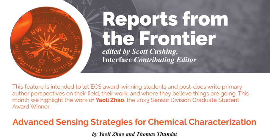 ECS Interface Reports from the Frontier feature by Yaoli Zhao and Thomas Thundat